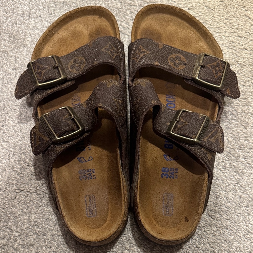 Repurposed Birkenstock Sandals (size 38)